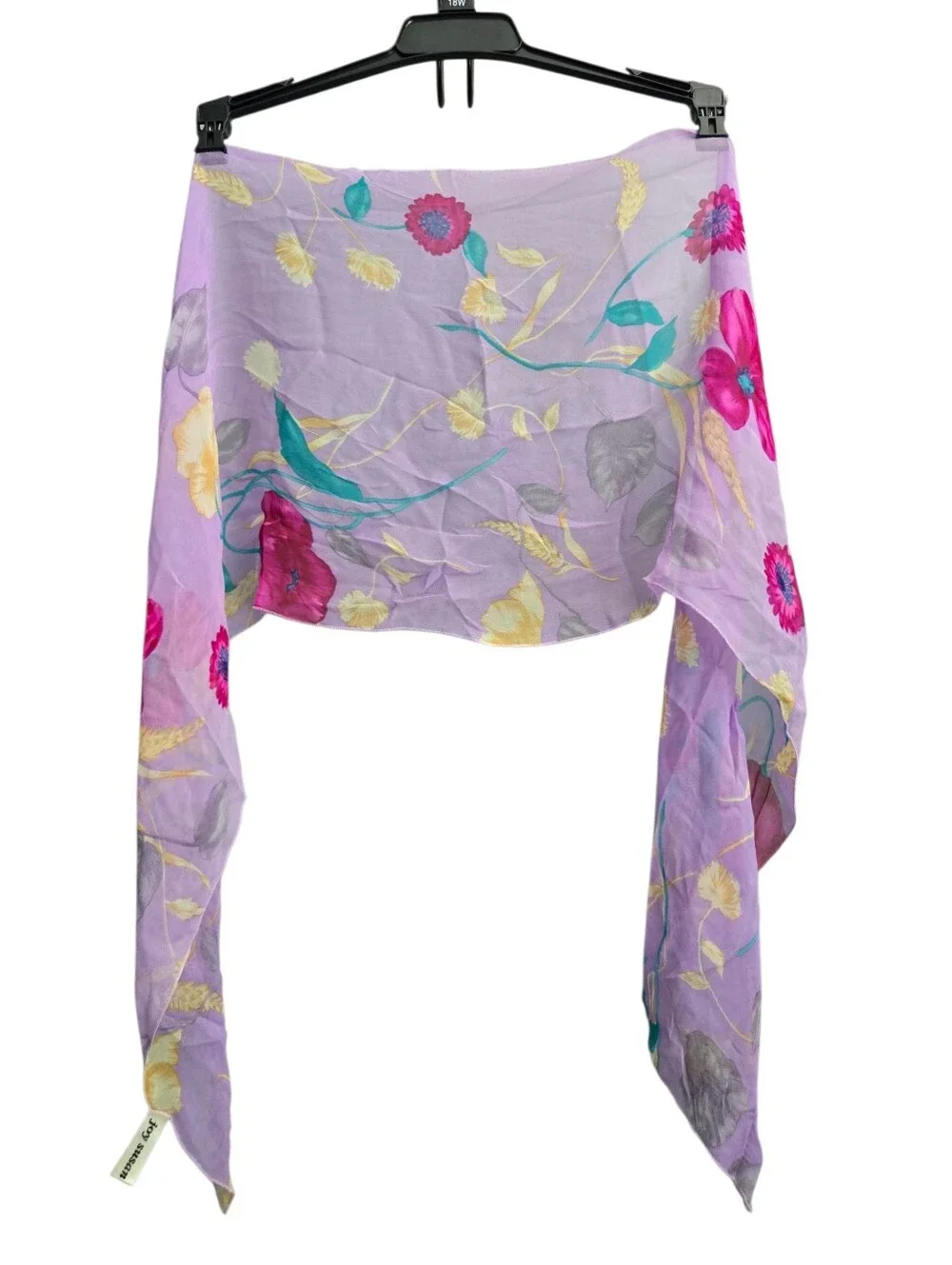 Joy Susan Lilac Floral Sheer Scarf